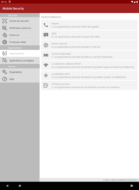 G DATA Mobile Security Android Autorisations G DATA Mobile Security Android Autorisations