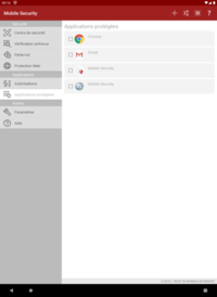 G DATA Mobile Security Android Applications protégées G DATA Mobile Security Android Applications protégées